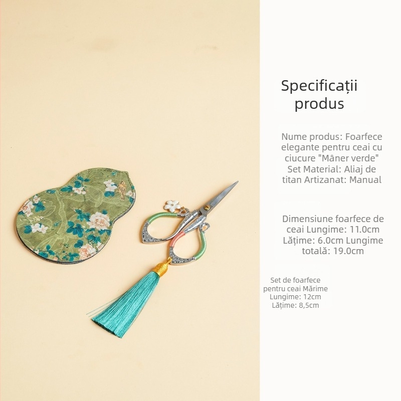 Foarfece pentru pliculețe de ceai, stil retro, accesorii elegante pentru ceremonia ceaiului în stil chinezesc