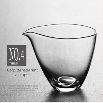Căniță de împărțire a ceaiului în formă de picătură, din sticlă borosilicată în stil japonez, divizor pentru ceai, sticlă rezistentă la căldură, fără mâner