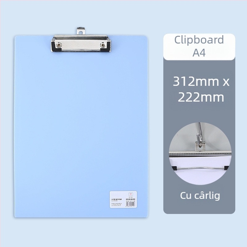 Morandi clipboard A4 cu clemă pentru placă și clemă de panou – clipboard de birou rezistent pentru documente și notițe