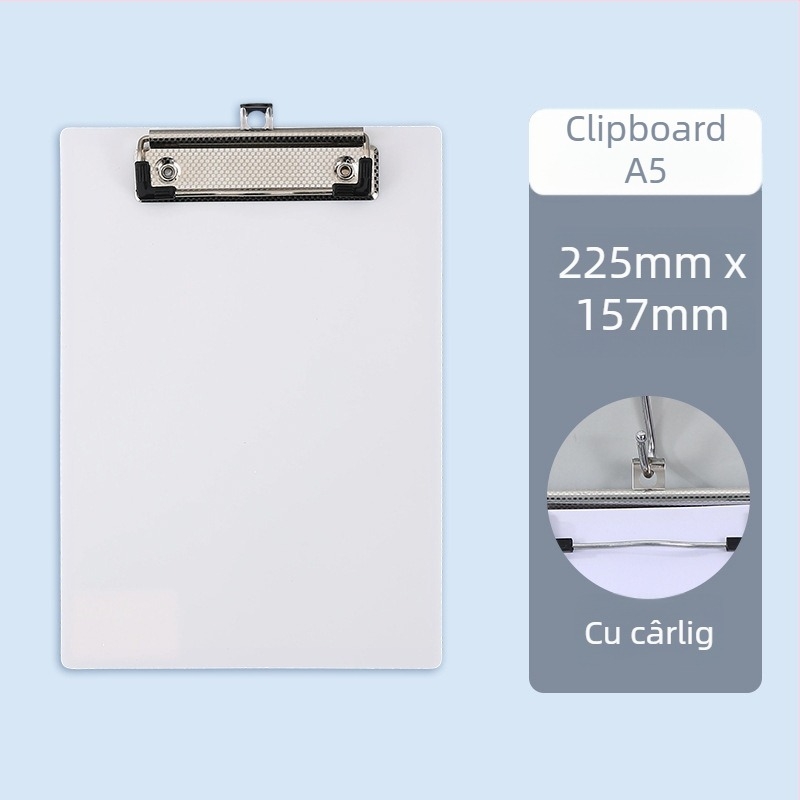 Morandi clipboard A4 cu clemă pentru placă și clemă de panou – clipboard de birou rezistent pentru documente și notițe