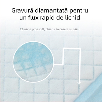 Scutec de unică folosință pentru câini, cu strat îngroșat și saltea pentru urină, cu controlul mirosului și absorbție ridicată