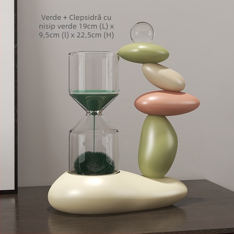 Clepsidră magnetică pentru relaxarea stresului – decor modern pentru birou și sufragerie, potrivit pentru comodă TV și dulap pentru vinuri, cadou