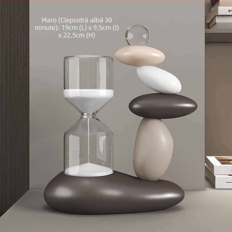 Clepsidră magnetică pentru relaxarea stresului – decor modern pentru birou și sufragerie, potrivit pentru comodă TV și dulap pentru vinuri, cadou