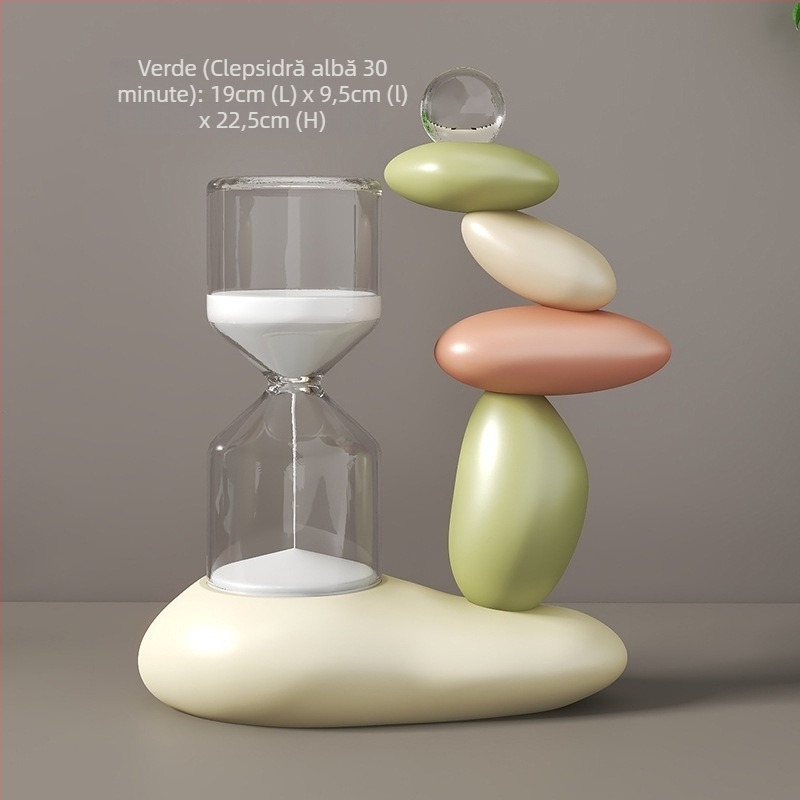 Clepsidră magnetică pentru relaxarea stresului – decor modern pentru birou și sufragerie, potrivit pentru comodă TV și dulap pentru vinuri, cadou