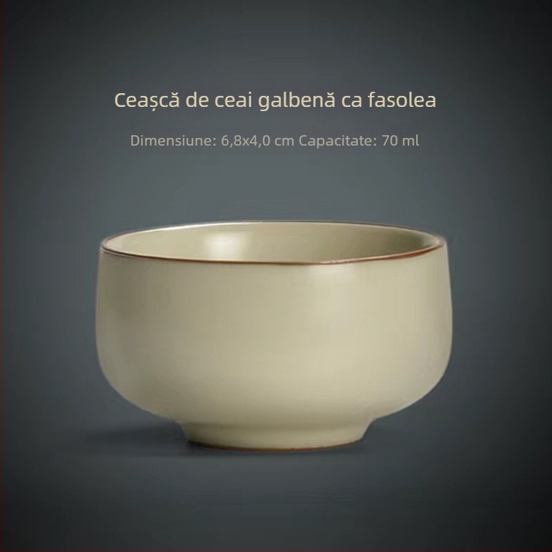 Filtru de ceai ceramic Ruyao bej – filtru de înaltă calitate pentru frunze de ceai și separarea apei