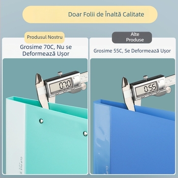 Dosar A4 cu cleme duble, dosar din PP pentru documente, dosar pentru partituri muzicale pentru birou