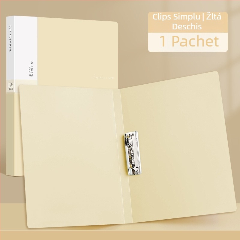 Dosar A4 cu cleme duble, dosar din PP pentru documente, dosar pentru partituri muzicale pentru birou