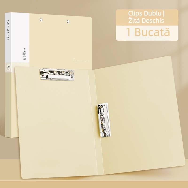 Dosar A4 cu cleme duble, dosar din PP pentru documente, dosar pentru partituri muzicale pentru birou