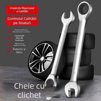 Cheie ratchet industrială cu deschidere Torx, utilizare duală pentru reparații auto
