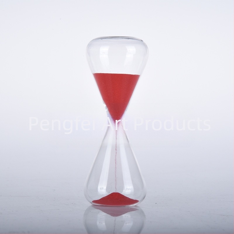 Clepsidră din sticlă colorată – decor de birou, cadou creativ, în dimensiuni diferite