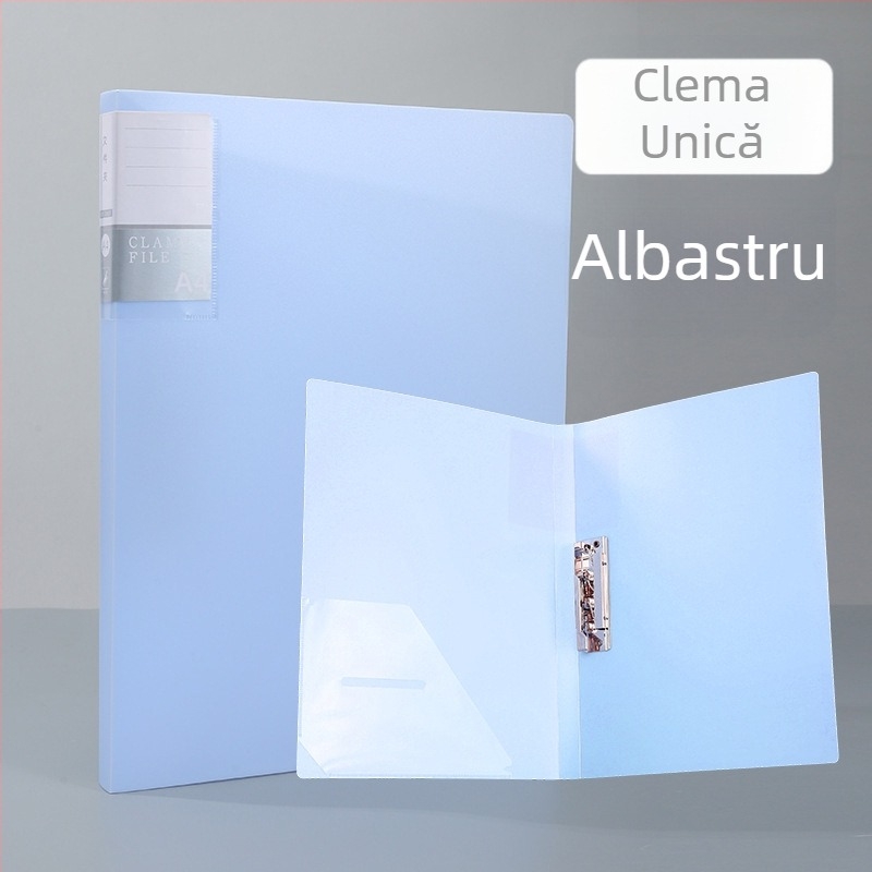 Morandi A4 dosar pentru studenți, mapă cu clemă dublă pentru organizarea foilor, material PP
