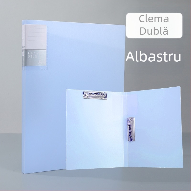Morandi A4 dosar pentru studenți, mapă cu clemă dublă pentru organizarea foilor, material PP