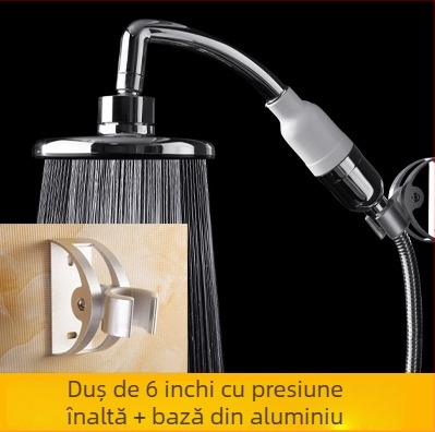 Tiantai Hualian set duș cu cap de duș fix și duș de mână, cap de duș tip ploaie pentru baie, amplificator de presiune a apei
