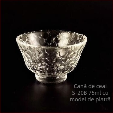 ceașă de ceai japoneză din sticlă ciocnită, cu decor auriu, mică, rezistentă la temperaturi înalte, ceai Kung Fu, accesorii pentru casă