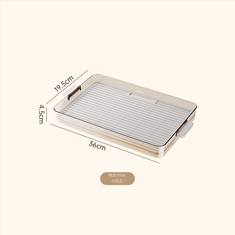 Tavă de ceai din plastic, dreptunghiulară, stil retro ușor luxos, organizator pentru living cu suport de drenaj