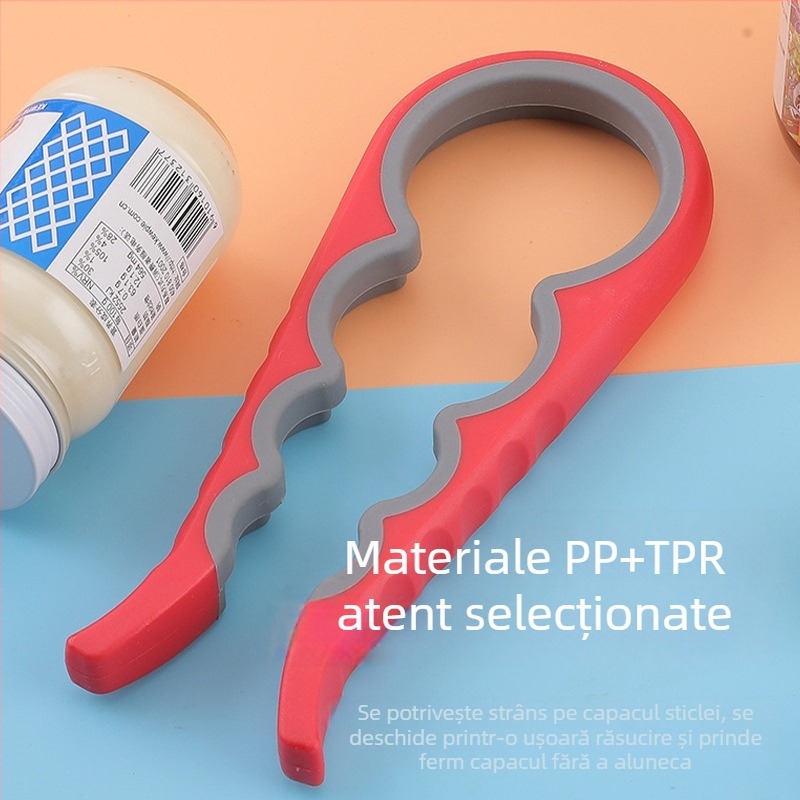 Deschizător 5 în 1 pentru sticle de bere și deschizător 4 în 1 pentru conserve, multifuncțional