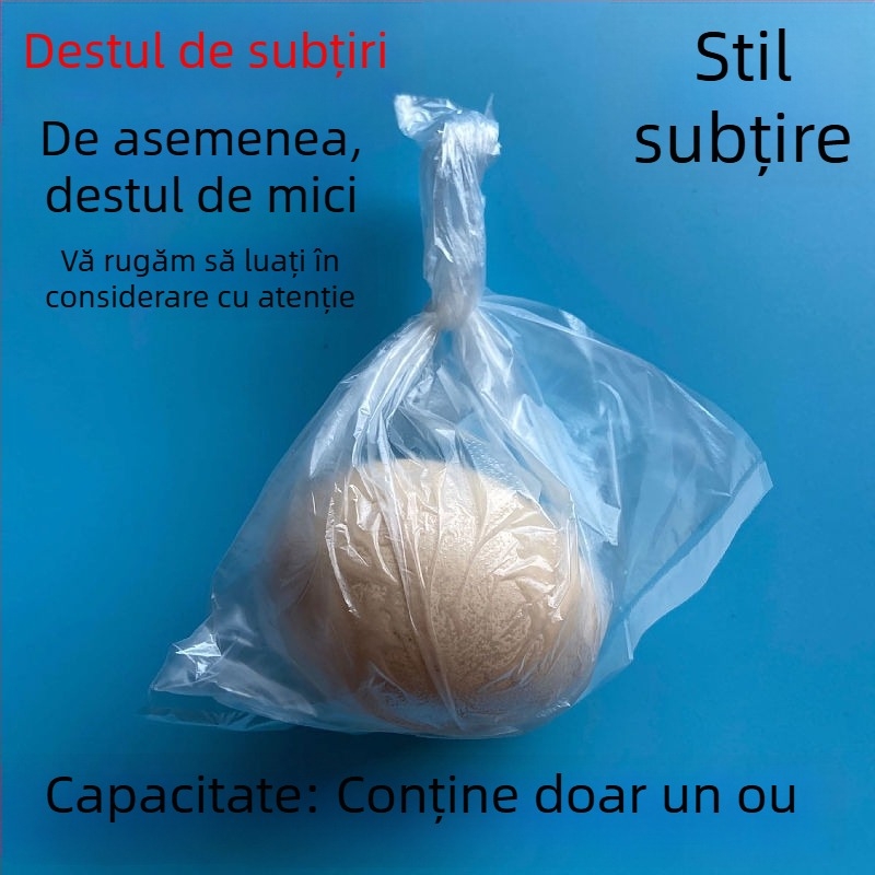 Pungi mici, transparente, pentru alimente, de unică folosință, în stil vestă, pentru sos, din plastic alb
