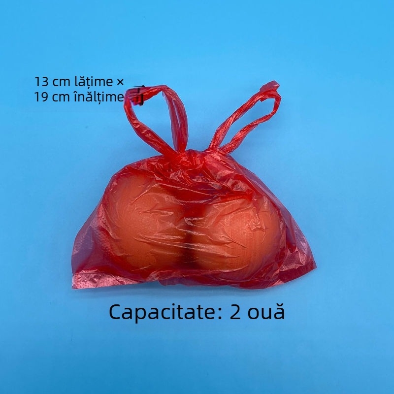 Pungi mici, transparente, pentru alimente, de unică folosință, în stil vestă, pentru sos, din plastic alb