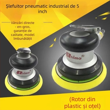 Mașină pneumatică industrială de polisare și șlefuire pentru mobilier, autovehicule și chit de perete, 5 inch