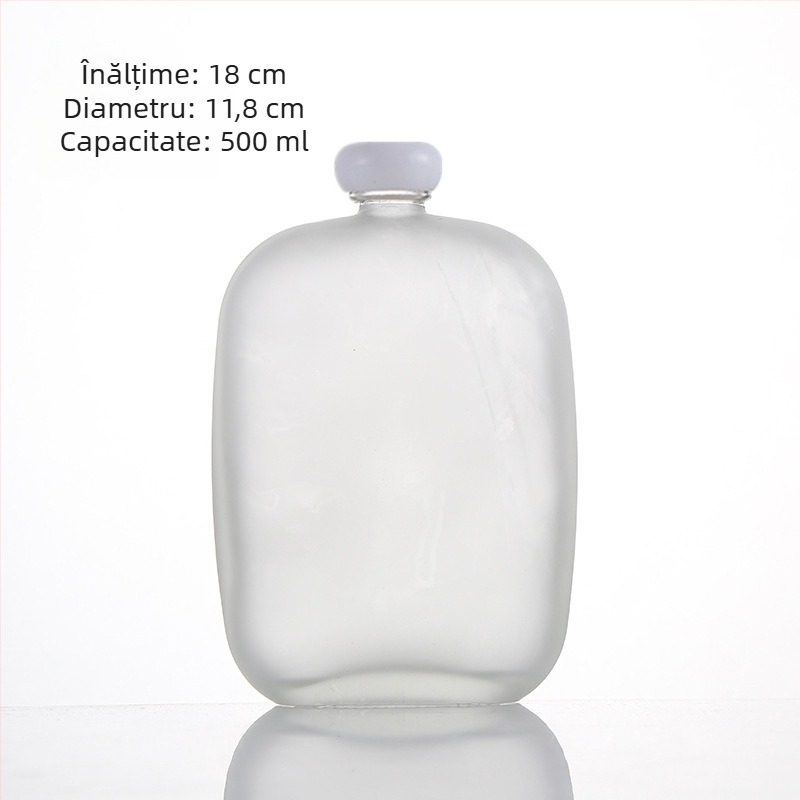 Sticlă mată de 250 ml pentru vin din fructe autofermentat și băuturi din ceai, sigilată