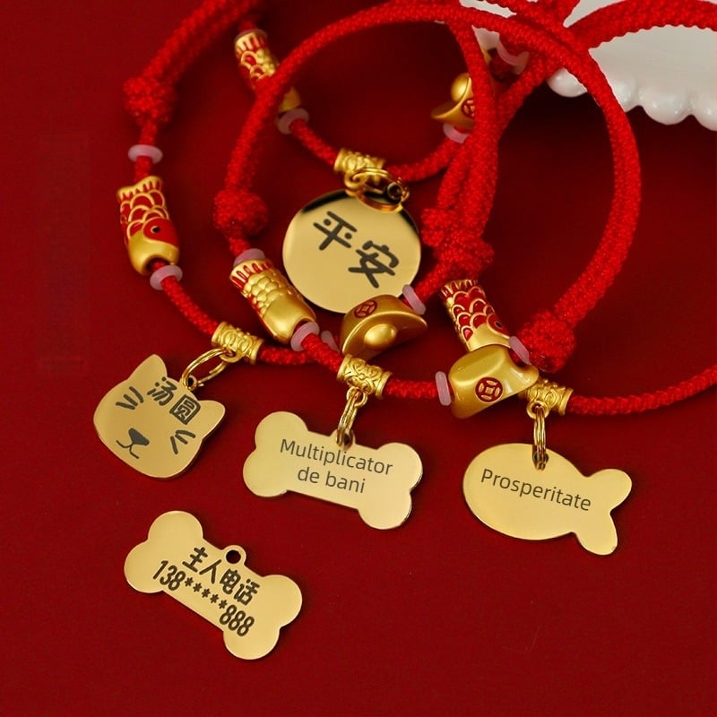 Etichetă antipierdere pentru câini, zgardă personalizată pentru pisici, zgardă de câine, pandant gravat pentru câini de talie mică