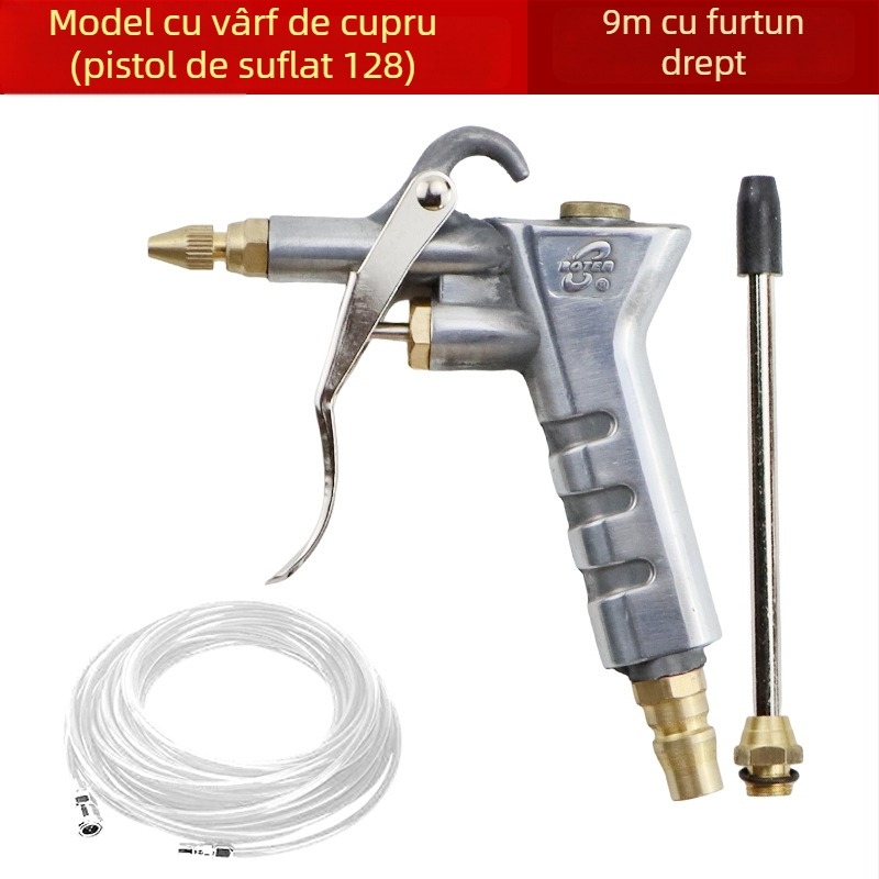 Fast Leopard Duză din cupru, flux de aer reglabil, rezistent la presiune înaltă, pistol pneumatic pentru curățarea prafului