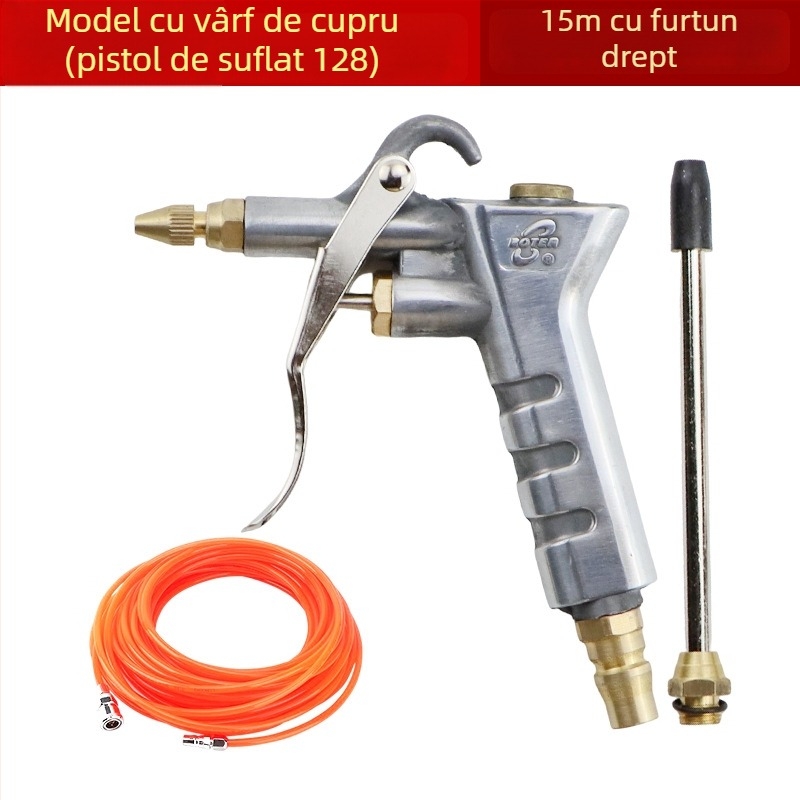 Fast Leopard Duză din cupru, flux de aer reglabil, rezistent la presiune înaltă, pistol pneumatic pentru curățarea prafului