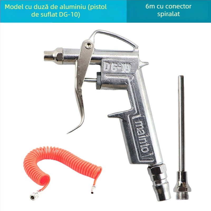 Fast Leopard Duză din cupru, flux de aer reglabil, rezistent la presiune înaltă, pistol pneumatic pentru curățarea prafului