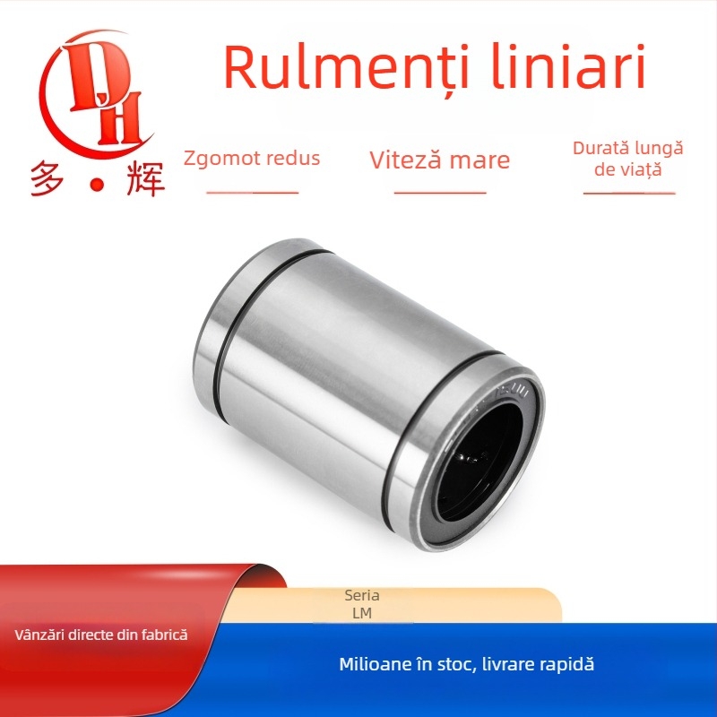 Rulmenți liniari LM seria (LM3UU–LM40UU) din oțel de rulment