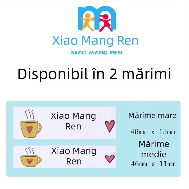 Etichete impermeabile cu nume pentru grădiniță – pentru rechizite și sticle de apă