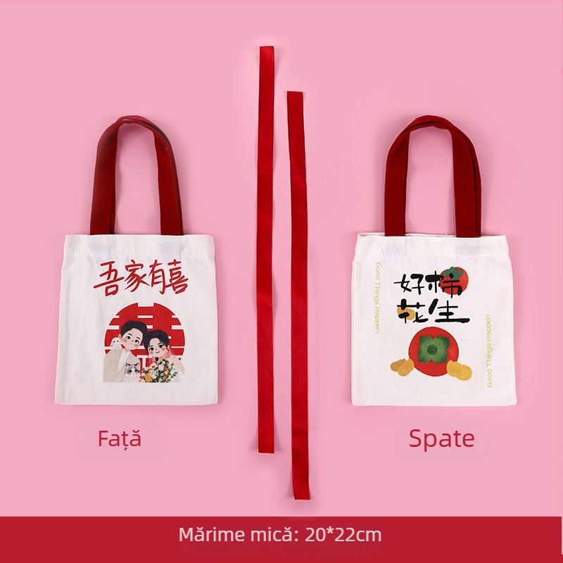 Cadouri de nuntă în stil chinezesc: pungă din pânză pentru bomboane și cutie pentru bomboane