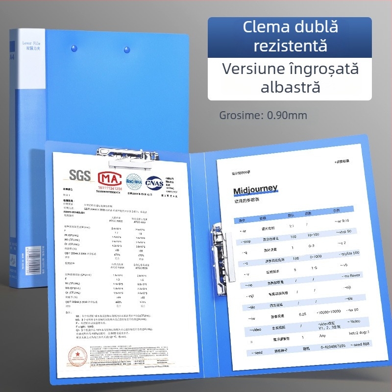Dosar A4 cu cleme duble puternice