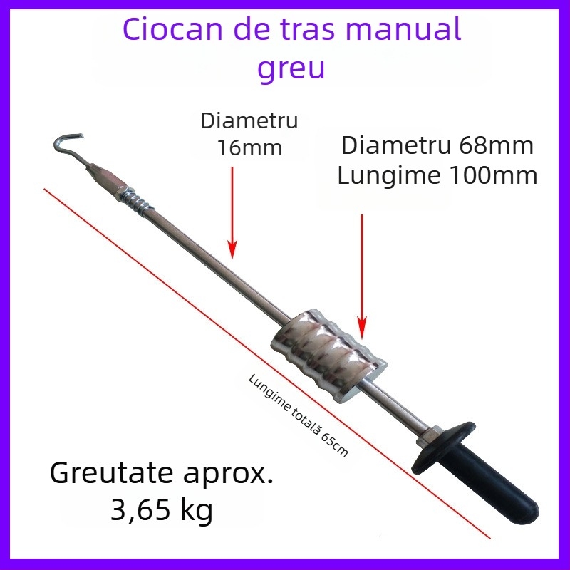 Accesorii pentru mașina de modelare și reparații la tablă auto: mâner cu formă de pistol, piesă triunghiulară, tijă de carbon, garnitură circulară, mandrină
