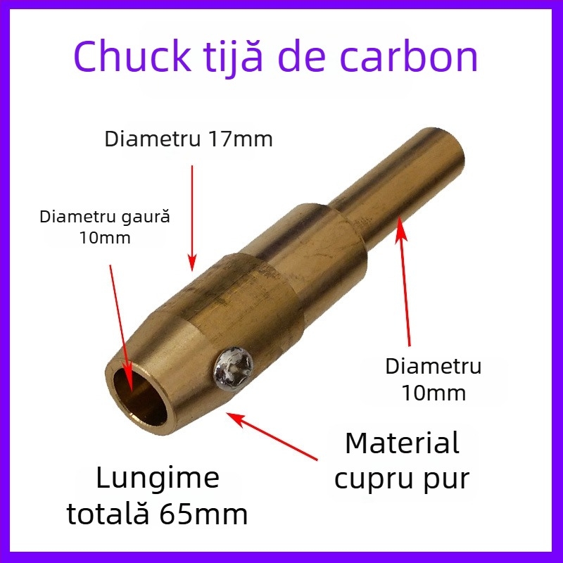 Accesorii pentru mașina de modelare și reparații la tablă auto: mâner cu formă de pistol, piesă triunghiulară, tijă de carbon, garnitură circulară, mandrină