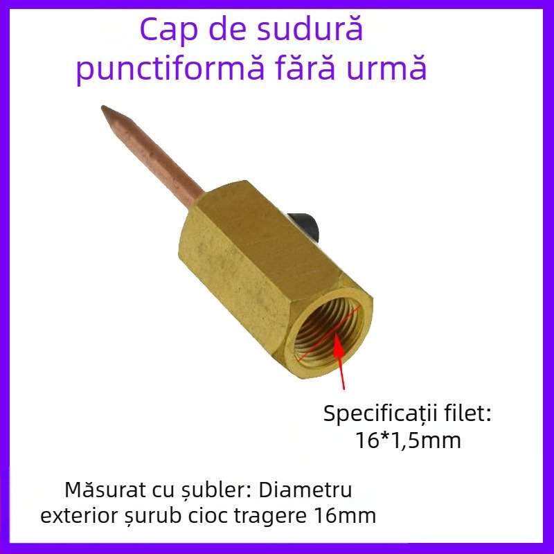 Accesorii pentru mașina de modelare și reparații la tablă auto: mâner cu formă de pistol, piesă triunghiulară, tijă de carbon, garnitură circulară, mandrină