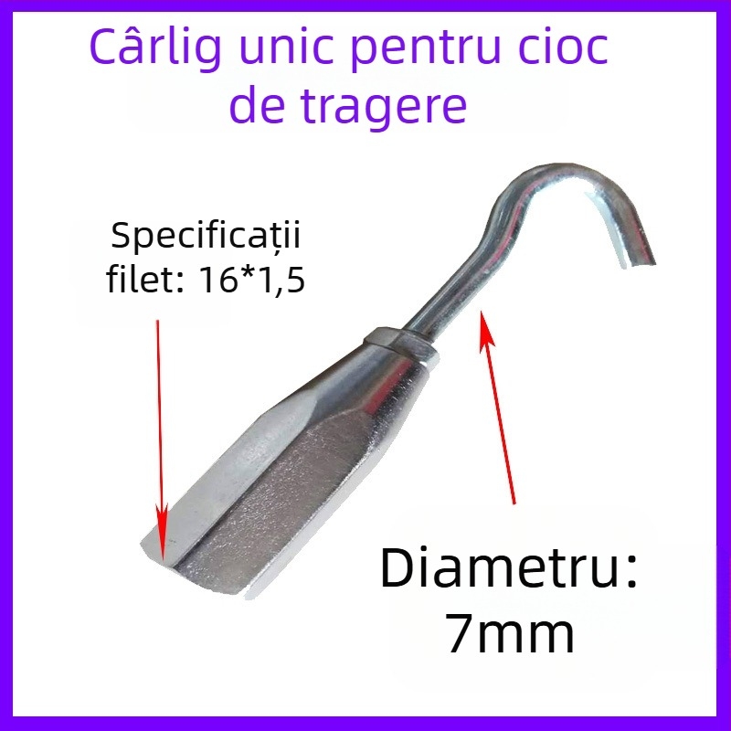 Accesorii pentru mașina de modelare și reparații la tablă auto: mâner cu formă de pistol, piesă triunghiulară, tijă de carbon, garnitură circulară, mandrină