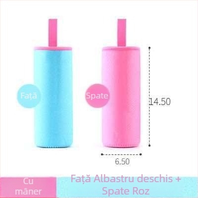 Husă pentru cană cu șnur, izolație universală pentru cană din sticlă sau termos, 350–500 ml