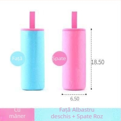 Husă pentru cană cu șnur, izolație universală pentru cană din sticlă sau termos, 350–500 ml