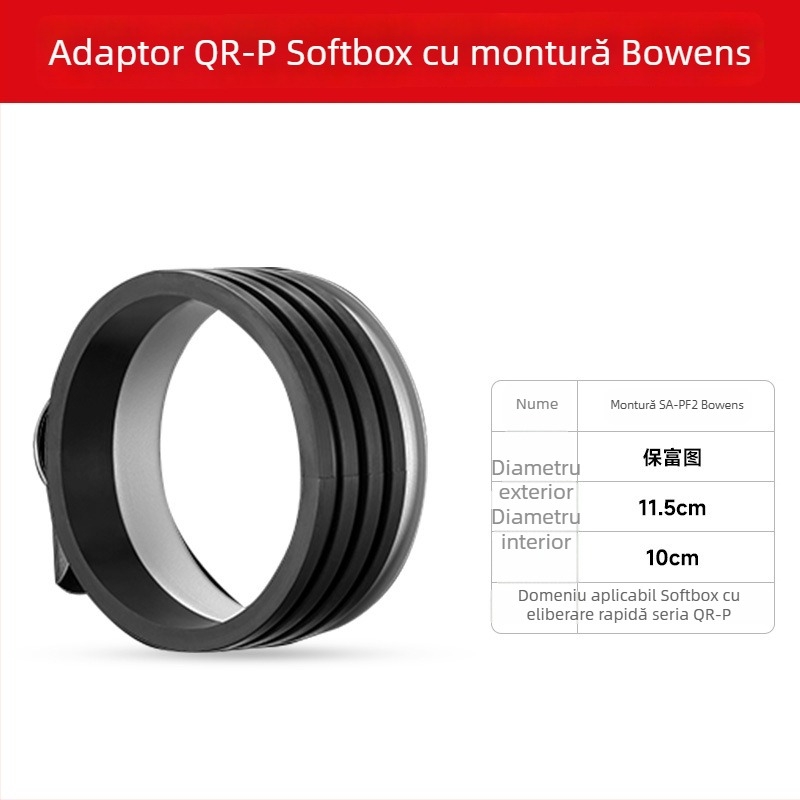 Inel adaptor Baorong pentru softbox de studio Godox (patrat/octagonal)