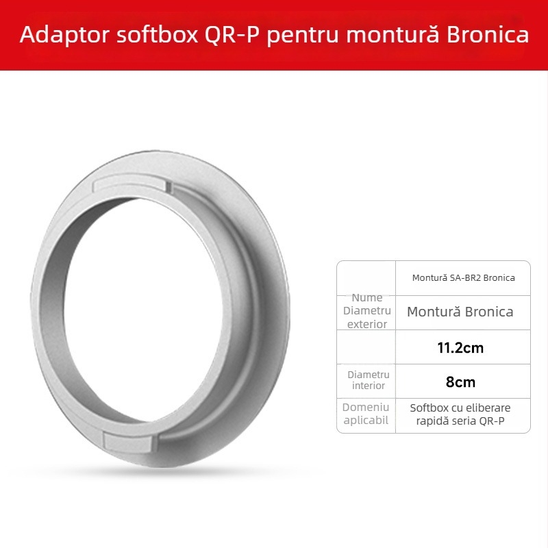 Inel adaptor Baorong pentru softbox de studio Godox (patrat/octagonal)