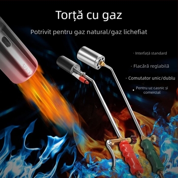 Torţă cu gaz pentru gătit și grătar, arzător culinar