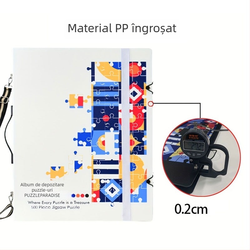 Organizator puzzle 1000 piese, cu album de postere A1 și dosar A2 pentru colecție, 60 de pagini, material PP