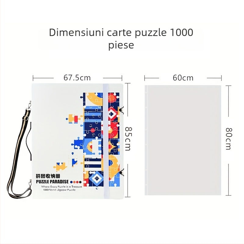 Organizator puzzle 1000 piese, cu album de postere A1 și dosar A2 pentru colecție, 60 de pagini, material PP