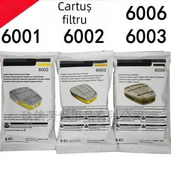 Cutie de filtru cu cărbune activ 6001–6006, accesorii pentru mască de protecție împotriva gazelor