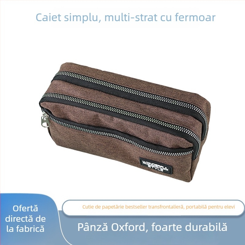 Penar cu mai multe compartimente, capacitate mare, pentru elevi; personalizabil pentru învățământ primar și gimnazial.