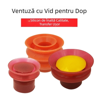 Duză de vid cu orificii pentru blocarea orificiului de la capacul sticlei — cap mare din silicon, pentru manipulator robotic, duză de aspirație, pneumatic, automatizare la temperaturi înalte