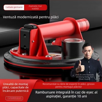 Cupe de aspirație pentru manipularea plăcilor, cu pompă de aer manuală și electrică – instrument puternic pentru plăci mari