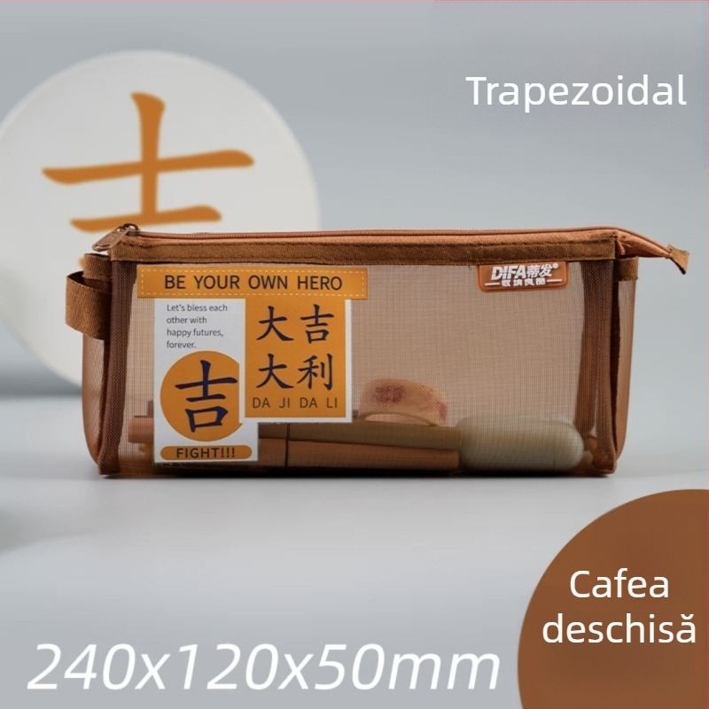 Penar Morandi, nuanțe Morandi, stil japonez, capacitate mare, design cu două niveluri, ușor și portabil pentru elevi