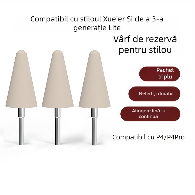 Vârfuri de înlocuire pentru stylus Xueersi de generație a treia, vârfuri Lite rezistente la uzură, pentru dispozitivul de învățare P4