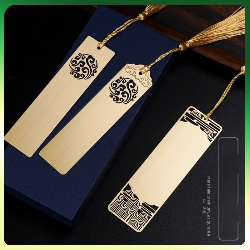 Semn de carte din alamă, în stil antic, decupat în metal — gravare personalizată, DIY în loturi mici, după designul dvs.